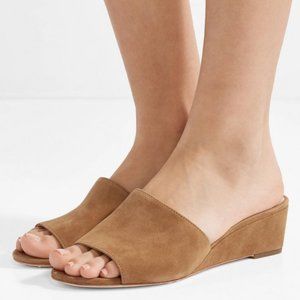 NEW Loeffler Randall Tilly suede wedge sandals